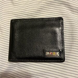 Nautica Black Leather Wallet